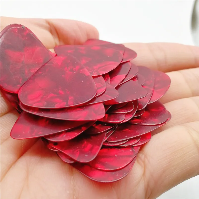 
Custom brand Logo guitar pick Printing Pearl red Guitar Pick maker blank guitar picks 