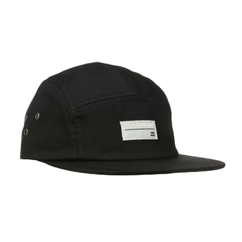 
100 Cotton Fabric Twill Flat 5-panel Adjustable Yupoong Snapback Cap Trucker Cap 