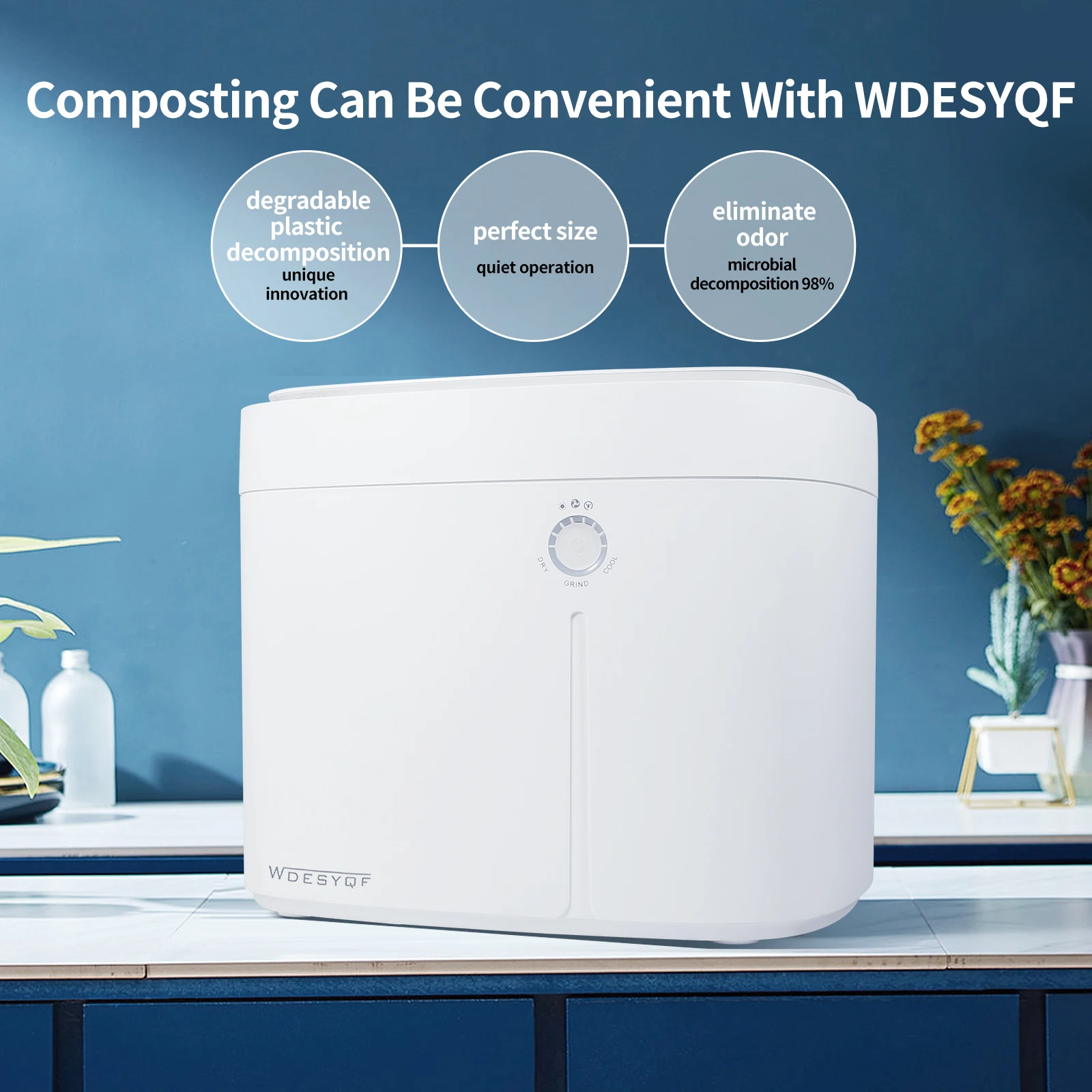 Home Use Portable Kitchen Food Waste Garbage Disposal