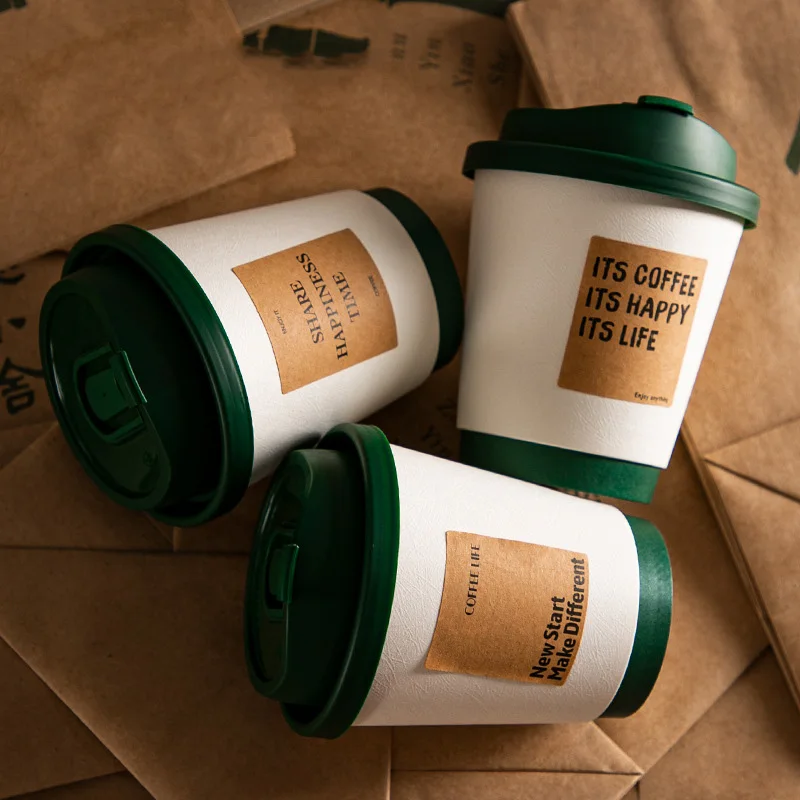 corrugated takeaway wholesale custom design green cardboard 16oz 12oz double wall with lid and sleeve branded coffee paper cup