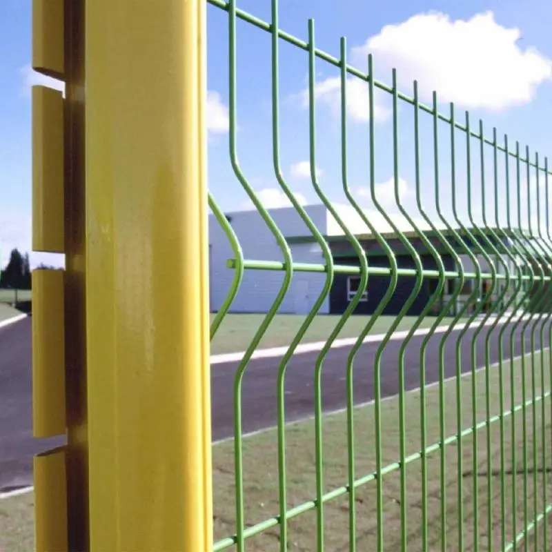 good price 3d green home garden fence bend wire mesh high quality galvanized fence 3d gabion basket wire mesh fence models