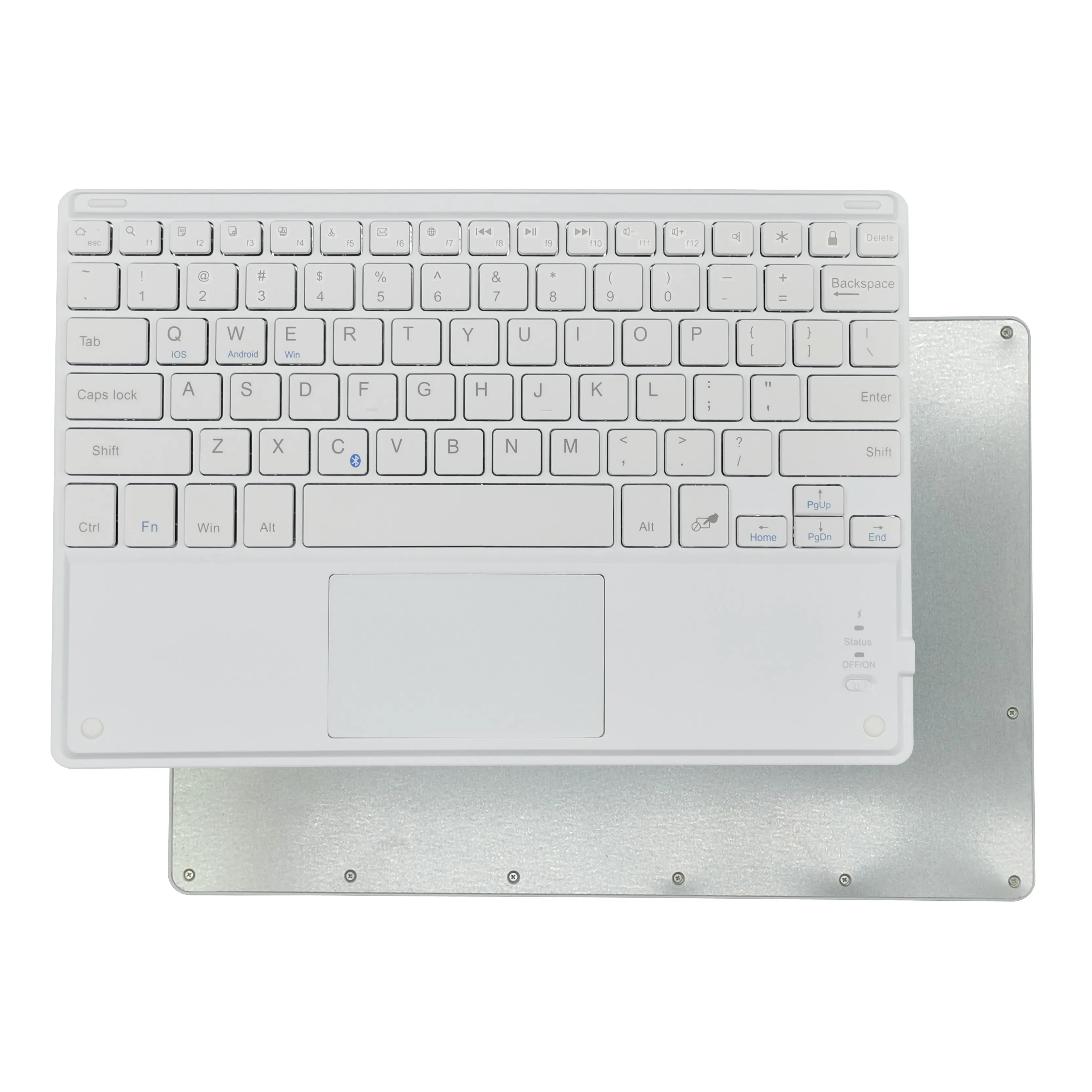 Универсальная клавиатура для ноутбука Ipad 10 дюймов, универсальная беспроводная клавиатура BT с трекпадом