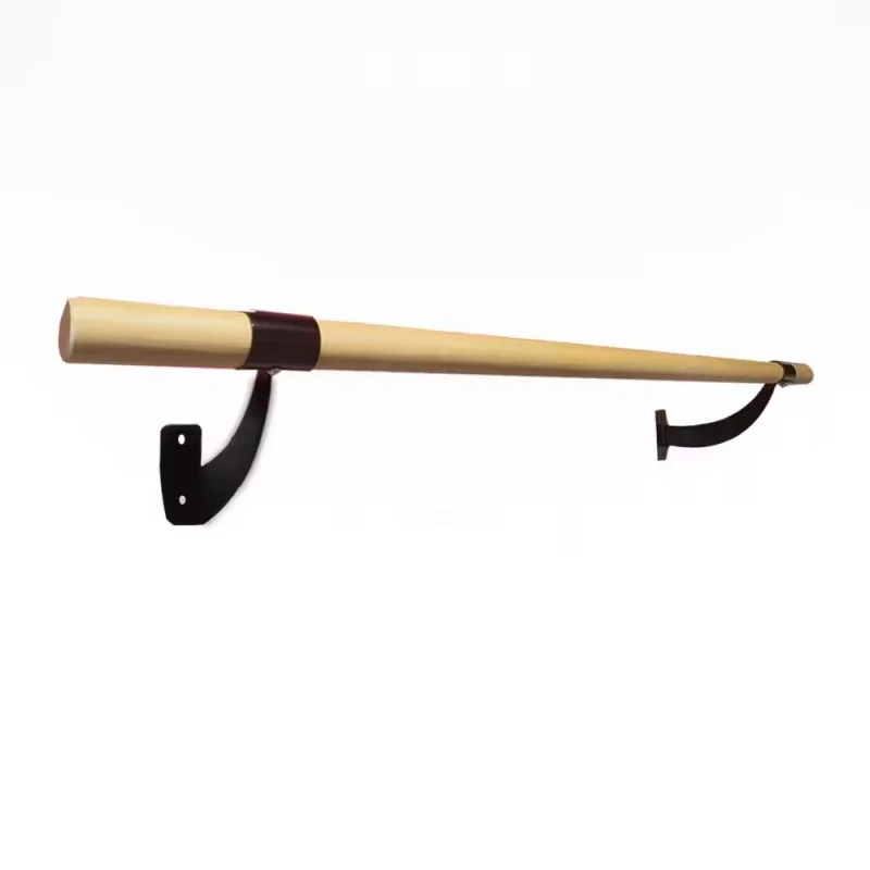 4FT  Single Bar Traditional Wood Fixed Wall Mount ballet bar