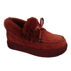Hot Sale Ankle winter boots  Women Ladies soft plush Winter Cotton shoes Faux fur Casual Flat Short Boots
