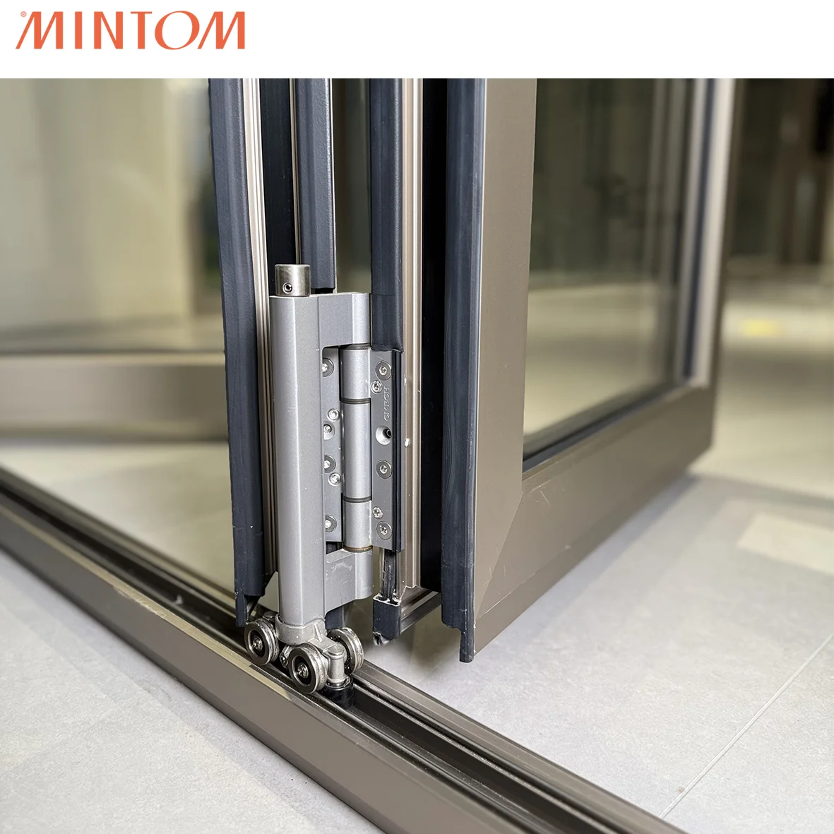 Mintom Современная Минималистичная Складная Дверь из алюминиевого сплава простой дизайн двойное пространство складная Противоугонная отделка виллы