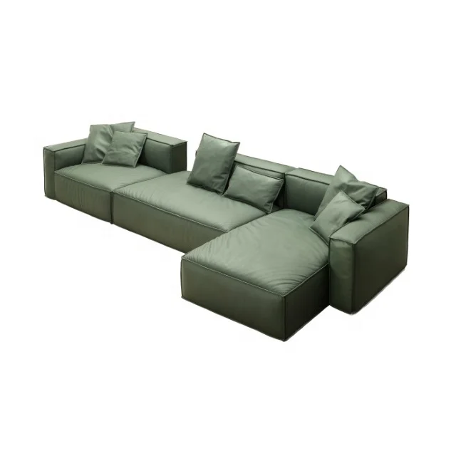 Luxury And Simplicity Modern Leather Sofa Combination Comfort Soft Package High Grade Design Leather Sofa Living Room Furniture