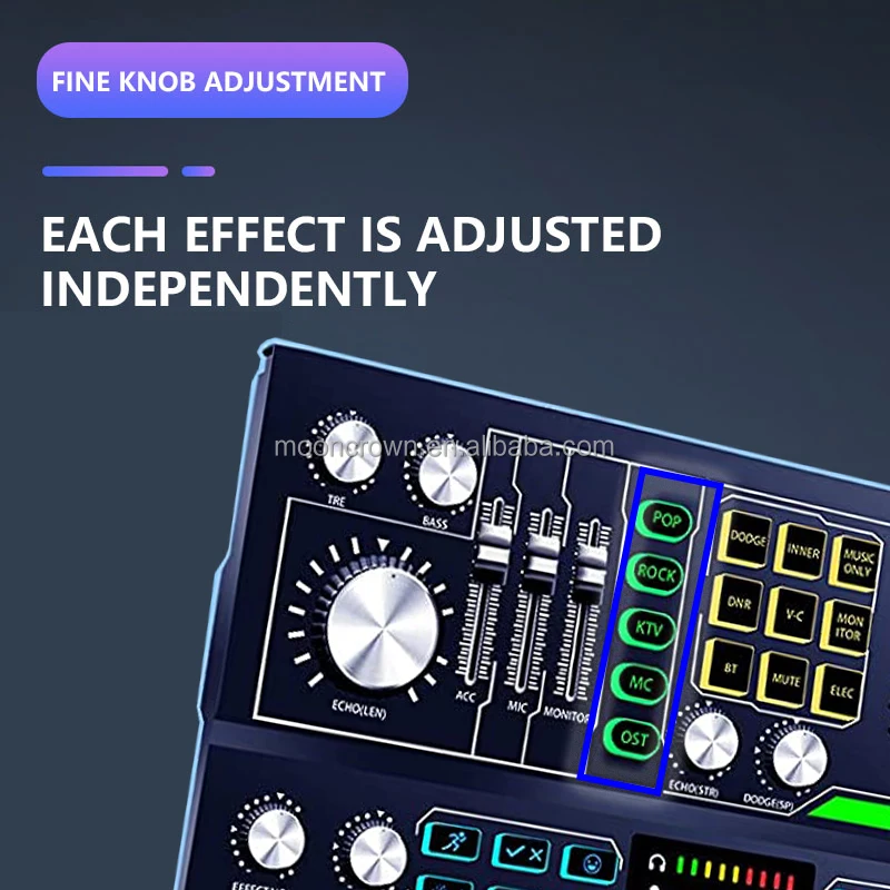 P9 48V phantom power supply Sound Card recording karaoke tarjeta de sonido External usb  Audio Sound Cards & Mixers