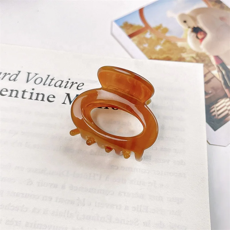 Sweet 2024 Mini Acetate Claw Clip for Women Girls Hair Claw Korean Style Chic Crab Hair Clip Hairpins Women Hair Accessories