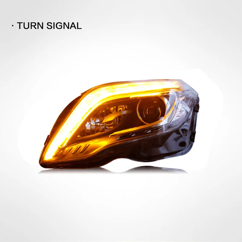 LINK-TO Suitable For Mercedes-Benz GLK Headlight Assembly Glk200 260 Modified High-match LED Daytime Running Light Lens Xenon