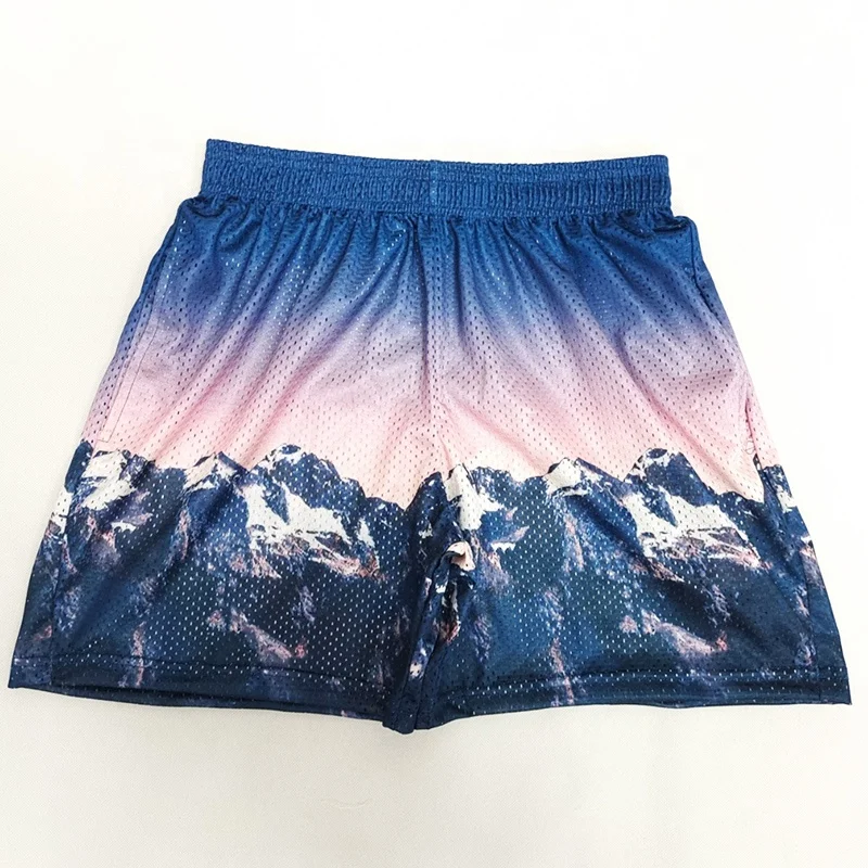 Summer Sweat Running Boys Mesh Basketball Shorts Muay Thai Anime Polyester Eric Emanuel Gym Shorts
