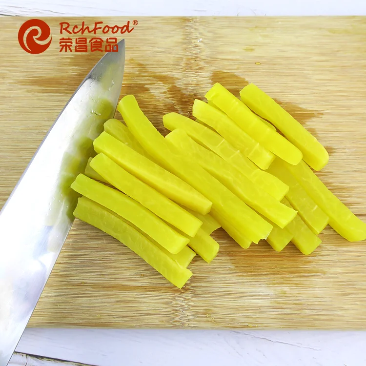 Best selling slice yellow pickled radish