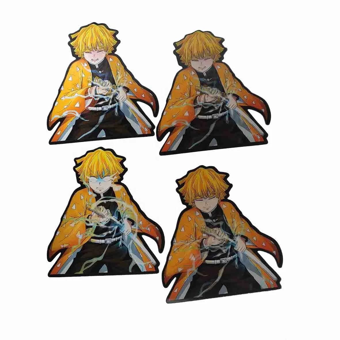 Hot sale Dragon Ball /  Demon Slayer/Attack on Titan 3D cute  Sticker for Car Window 3D Japanese Anime Figure Sticker