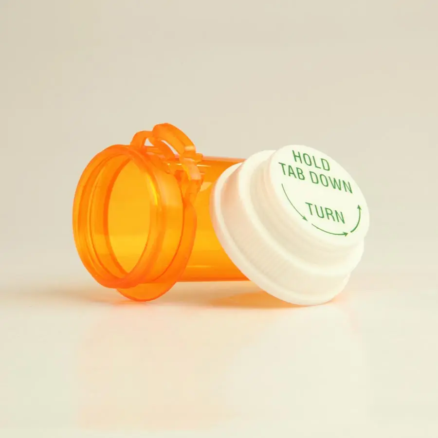 6DR 8DR 10DR 13DR 16DR 20DR 30DR 40DR 60DR Convertible Empty Plastic Vials with  Child Resistant Screw Cap