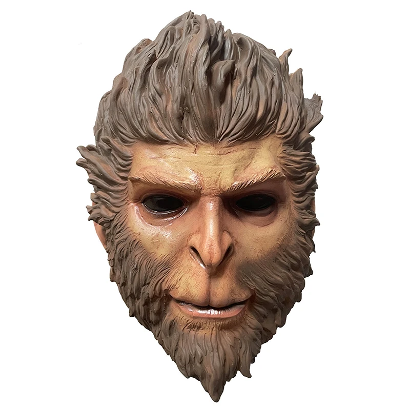 2024 Лидер продаж Новый стиль черный миф WUKONG маска Хэллоуин игры Реквизит забавная обезьянья голова костюм