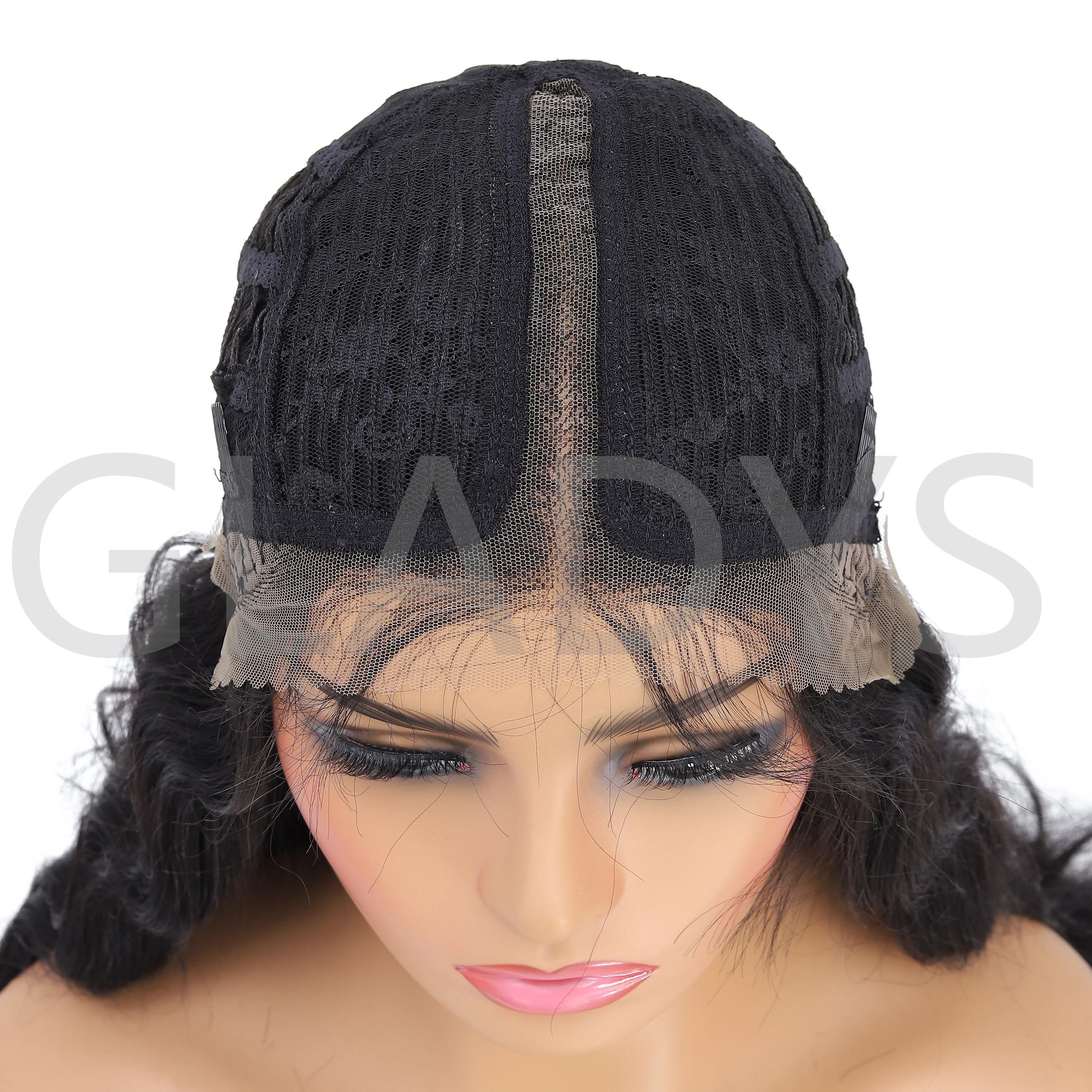 Gladys Natural Hair Wigs For Black Women Synthetic T Part Lace Front Hair Ombre Lace Front Wig Ombre Blonde Lace Front Wig