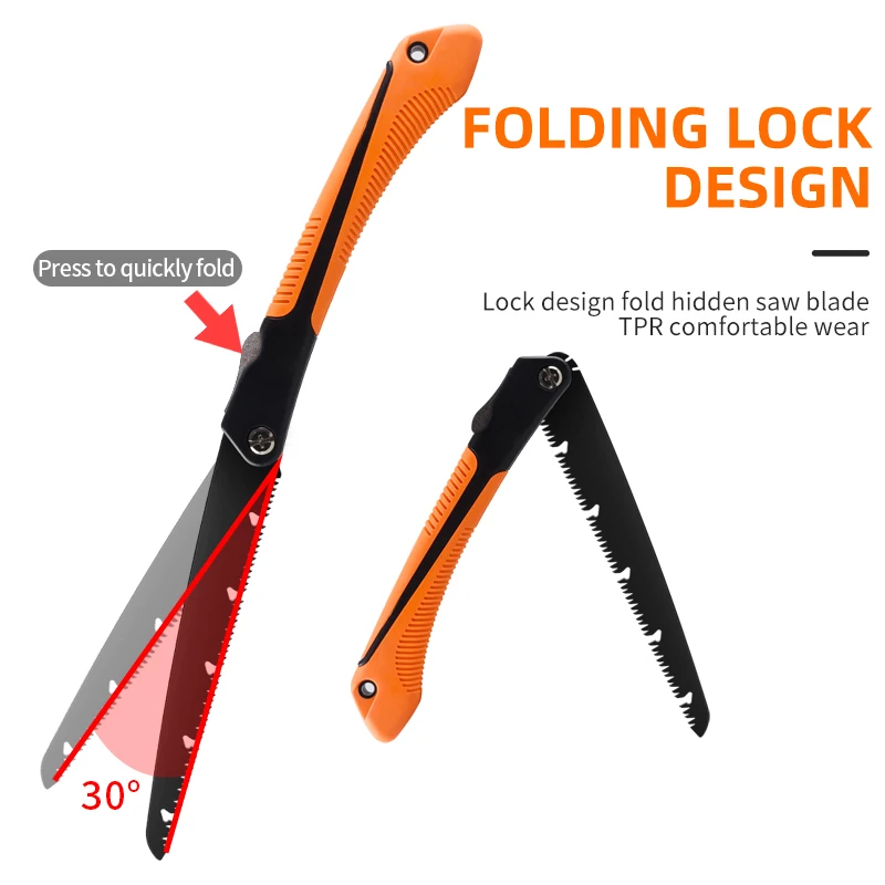 270mm Professional Custom Garden Use Foldable Pruning Saw Hand Folding Saw for Cutting Wood