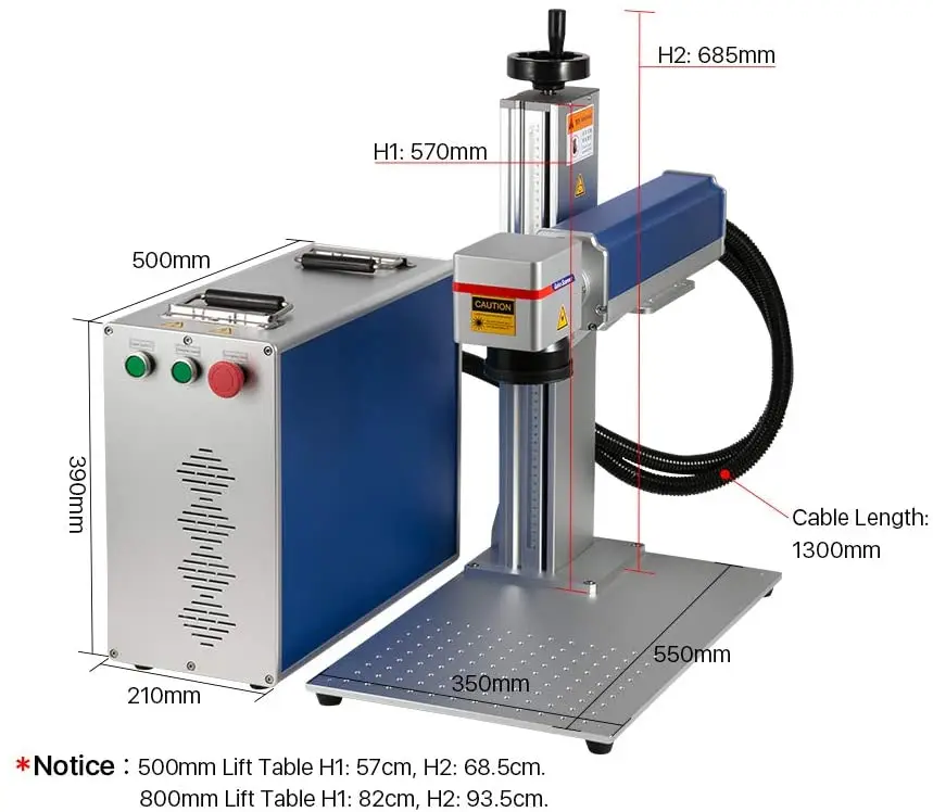 The new multifunctional fiber laser marking machine in 2022 has stable power and no consumables