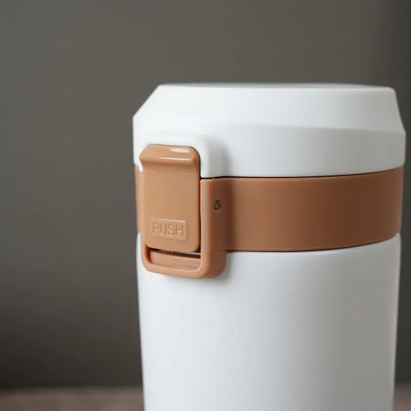 2022 New item glass coffee mug insulated coffee travel mug double wall coffee cup stainless steel with lid