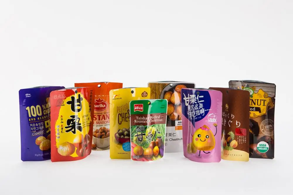 Instant Food Cooked Chestnut Packaging High Temperature Retort Pouch