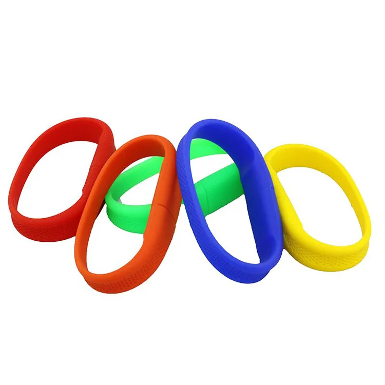 original brand chip silicon wristband flash drive USB / high quality silicon bracelet usb flash drive 3.0 128gb with your logo