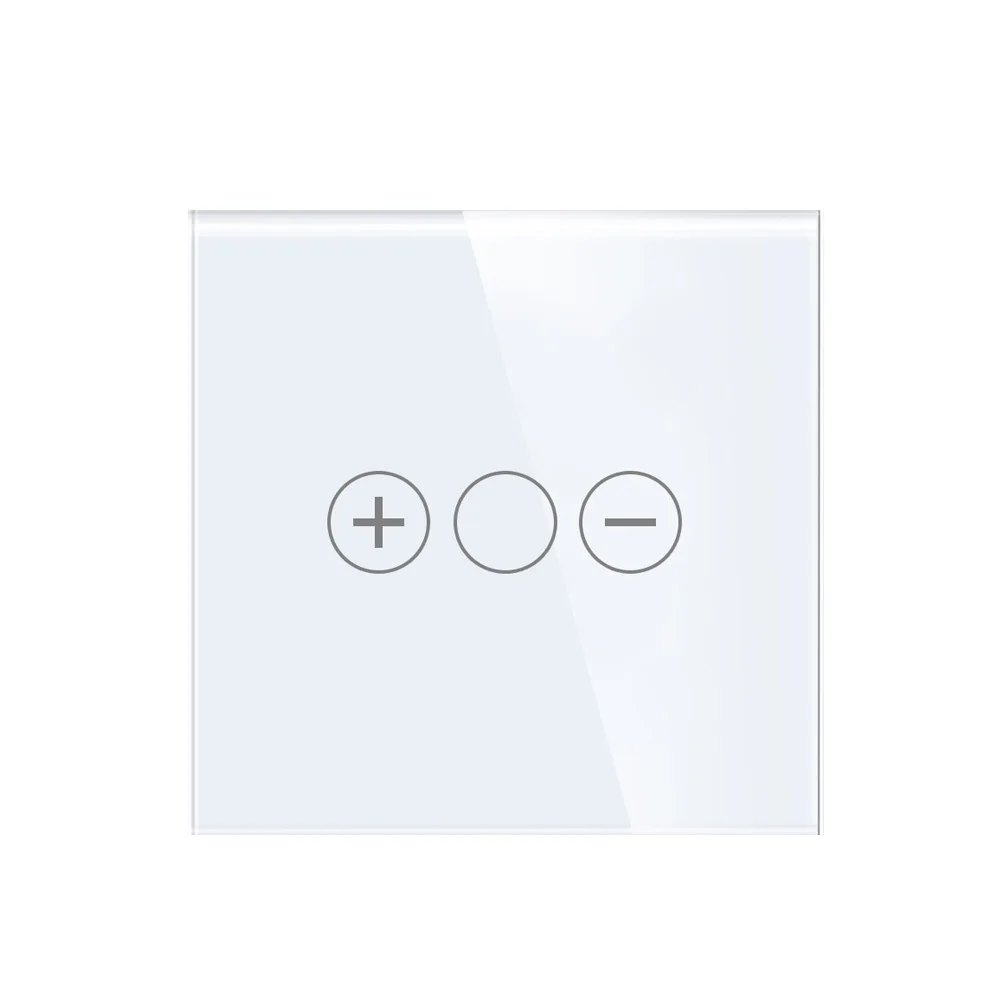 Tuya Smart Voice Control Single Panel Glass Material Zigbee Dimmer Light Switch Intelligent 86 EU Standard Wall Switcher