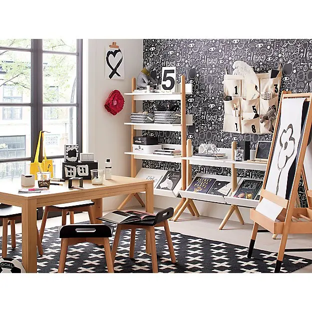 Factory hot sale bookcase lock for kids book shelf magazine rack stand books with price