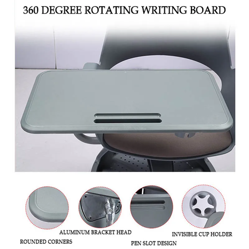 Wholesale writing board office training table Computer School Chairs Conference Plastic Chair