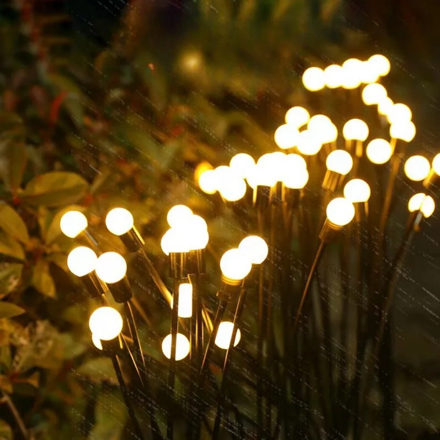 Factory Solar Lights Decoration Led Firefly Ground Light Bee Lighting Outdoor Garden Lawn Ground Landscape Nightlight