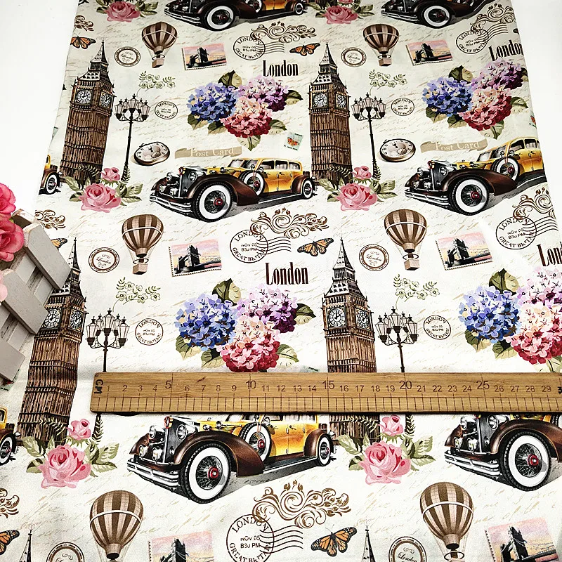 Custom Digital Tropical Printed Sublimate Polyester Silky Satin Floral Fabric For Dress