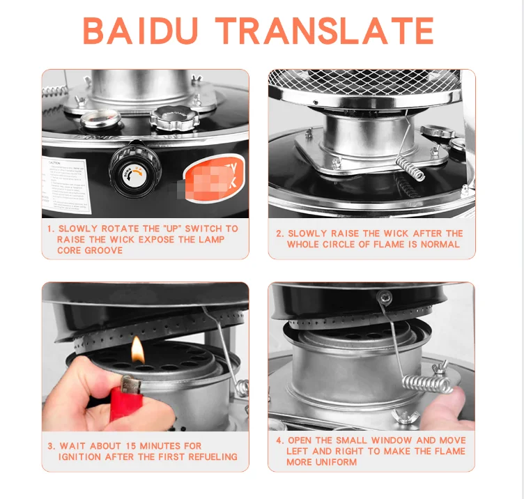 Wholesale Winter Heating Equipment Kerosene Stove 4.5L Mini Portable Kerosene Heater Indoor China For Cooking