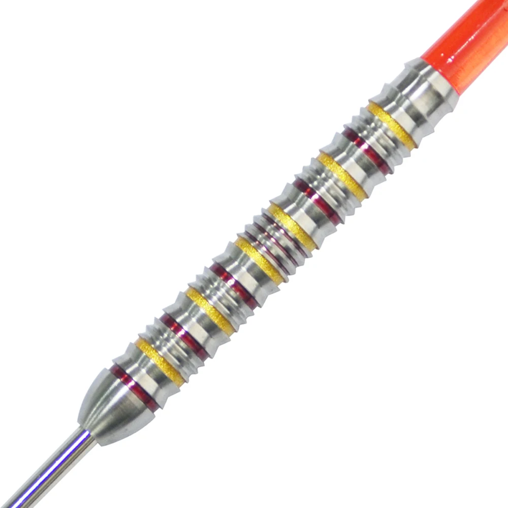 
20.0g Steel tip Darts 90% Tungsten dart Barrels Sets with Red and gold color coating 