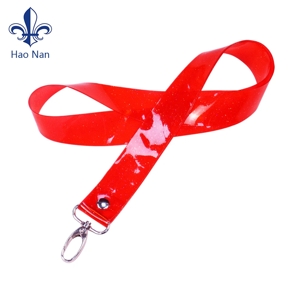Wholesale Promotion Pvc Keychain Id Card Holder Lanyard With logo Holographic Custom Rubber Soft Pvc Lanyard