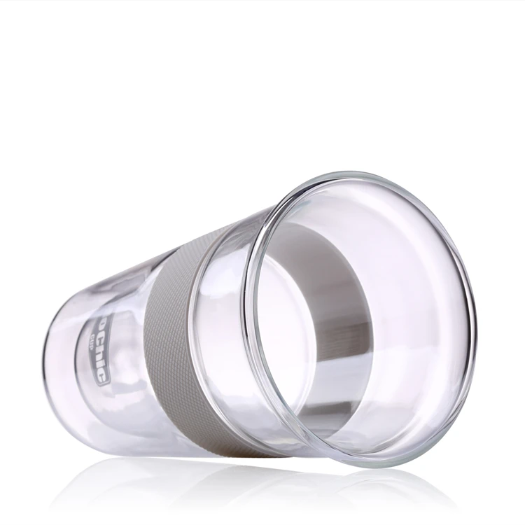 Mochic 300Ml Reusable Travel Mugs For Promotional Gift 10Oz Customize Heat-Proof Double Wall Glass Tumblers Coffee Drinking Cup