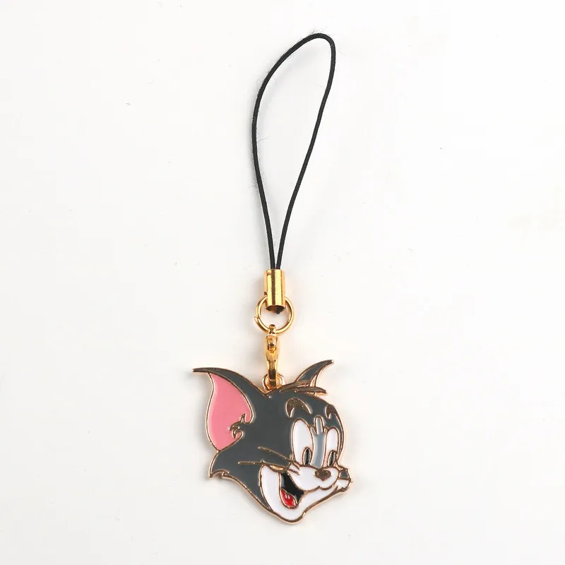 New Anime Creative Cartoon Tom Key Chain Childhood Cute Key Rings Sanrio Alloy Metal Keychain Phone Bag Hanging Accessories