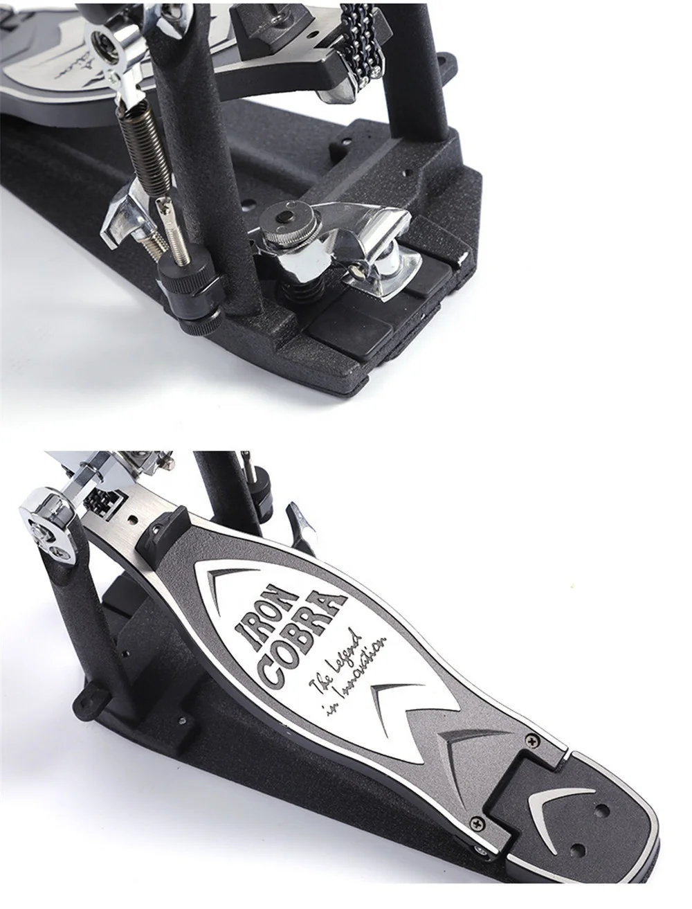 Professional Factory drum set double drum bass pedal 30.5CM footboard size