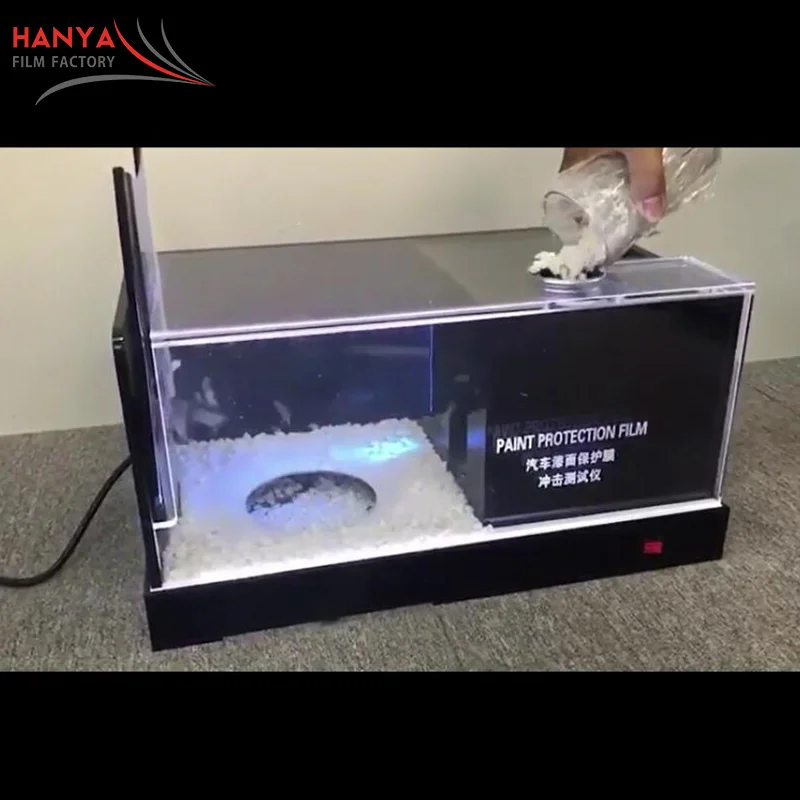 TPU PPF transparent film high speed stone ejection machine PVC car paint protective film impact tester