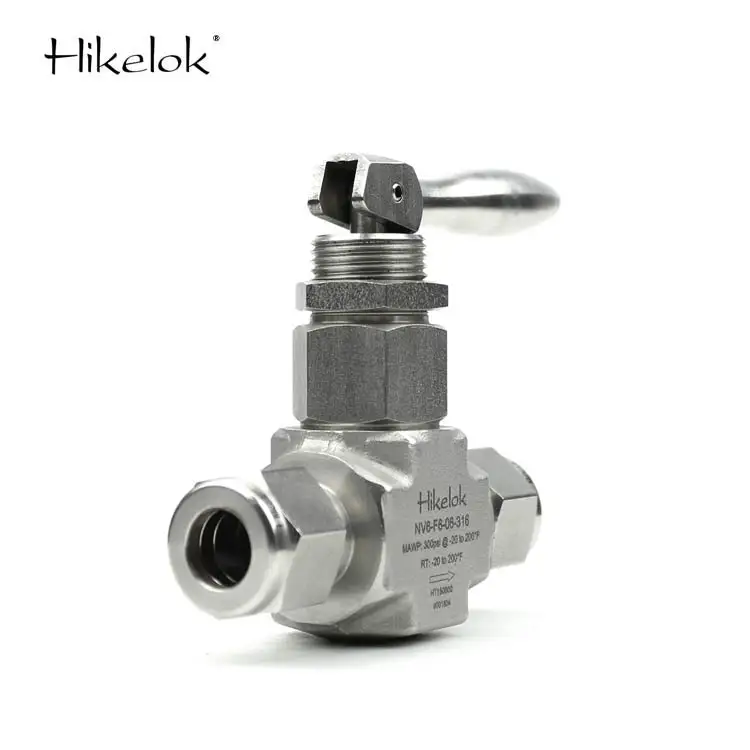 Swagelok Type Hikelok Stainless Steel Low Pressure 1/8 inch 1/2 Straight Angle Toggle Needle Valves/Pin