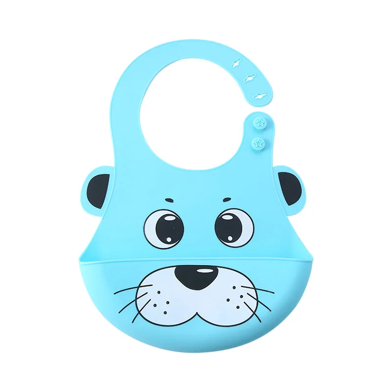 2022 Wholesale Custom Private Label Bpa Free Adjustable Waterproof Silicone Baby Bibs