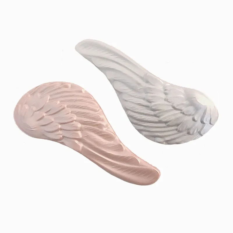Yaeshii Wholesale Custom Logo Angel Wings Portable Detangling Massage Plastic Hair Brush Comb