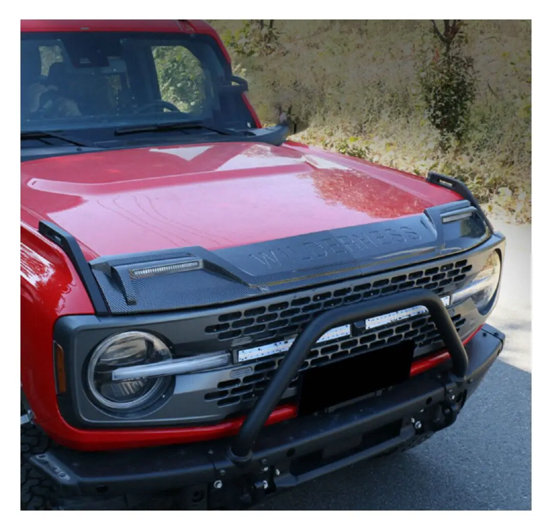 Bright Black Sandstone Deflector Baffle Guard Shield Plate Fits For Ford Bronco 2021-2023 Accessories