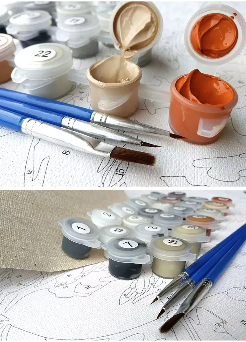 X-335 Wholesale diamond painting cartoon animation picture digital oil painting handmade gift home decoration Paint By Number