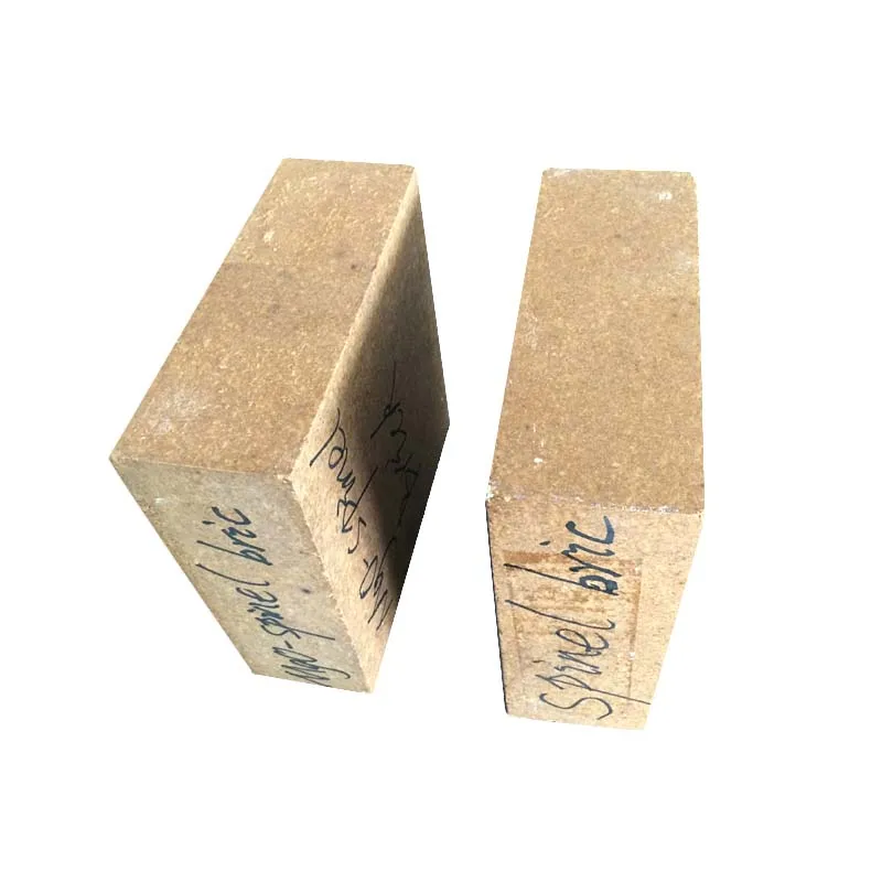 China manufacturer Alumina Industry Refractory Magnesia Aluminate Spinel Brick for VOD Refining Furnace