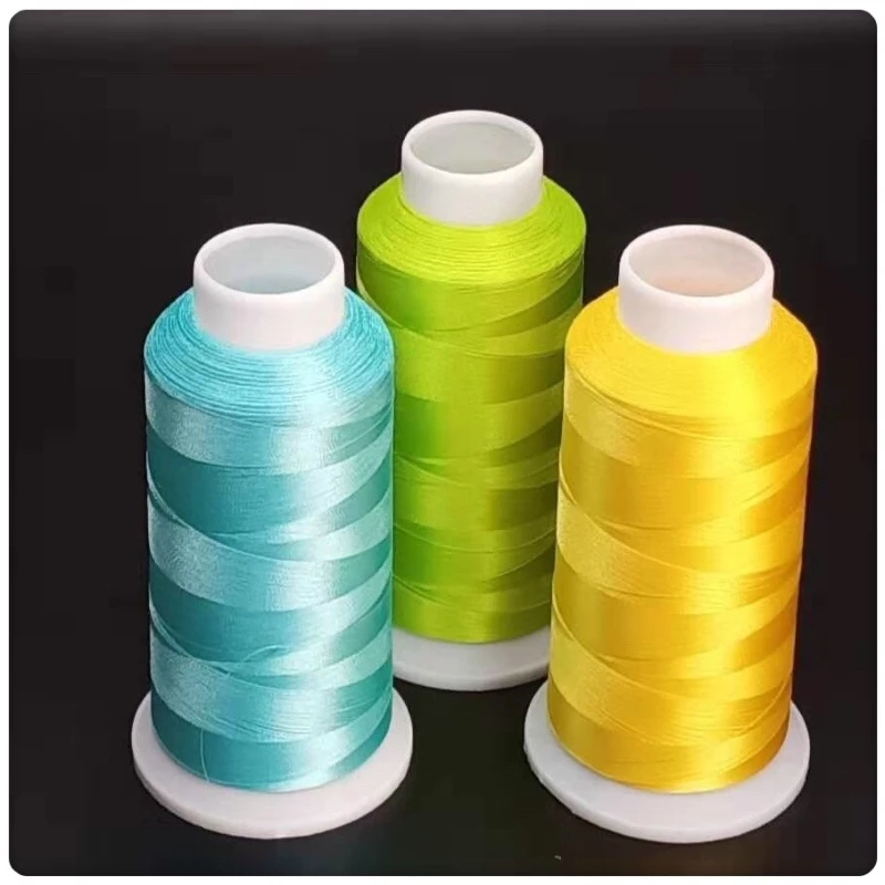 High Quality 108D/2 120D/2 Tex27 100% Polyester Continuous Filament Embroidery Machine Thread for Cap