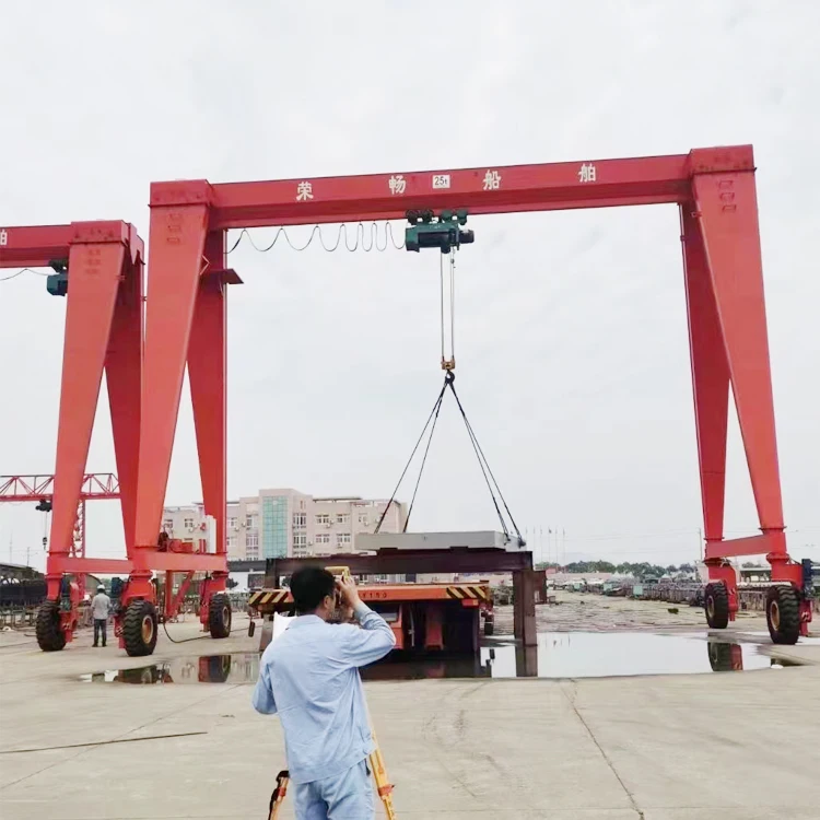 Material Handling Crane Straddle Carrier Single girder Lift hydraulic Electric Straddle Carriers For Indoor/Outdoor