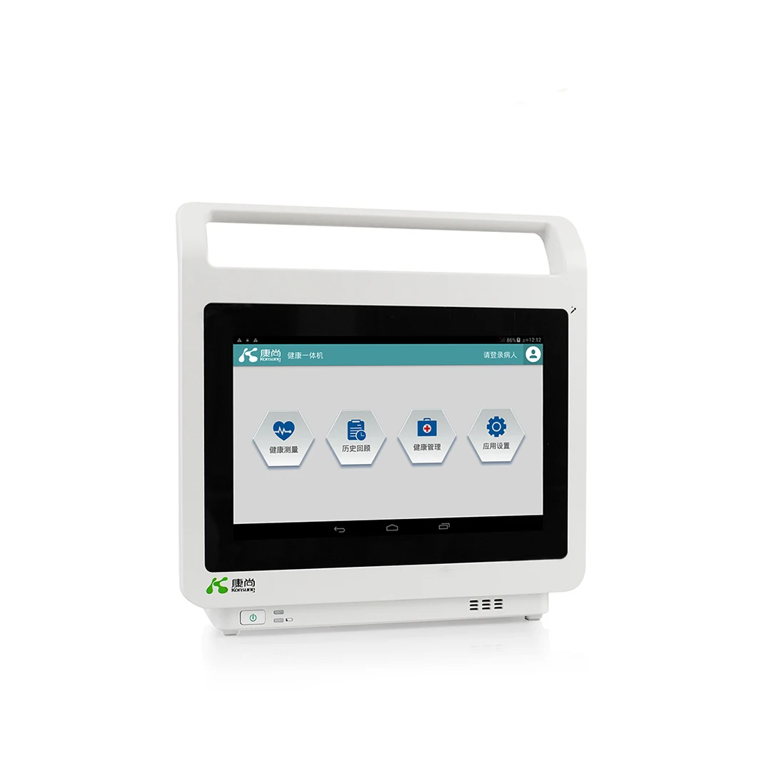 HES-5 integrated diagnostic multiparameter telehealth telemedicine with handgrip