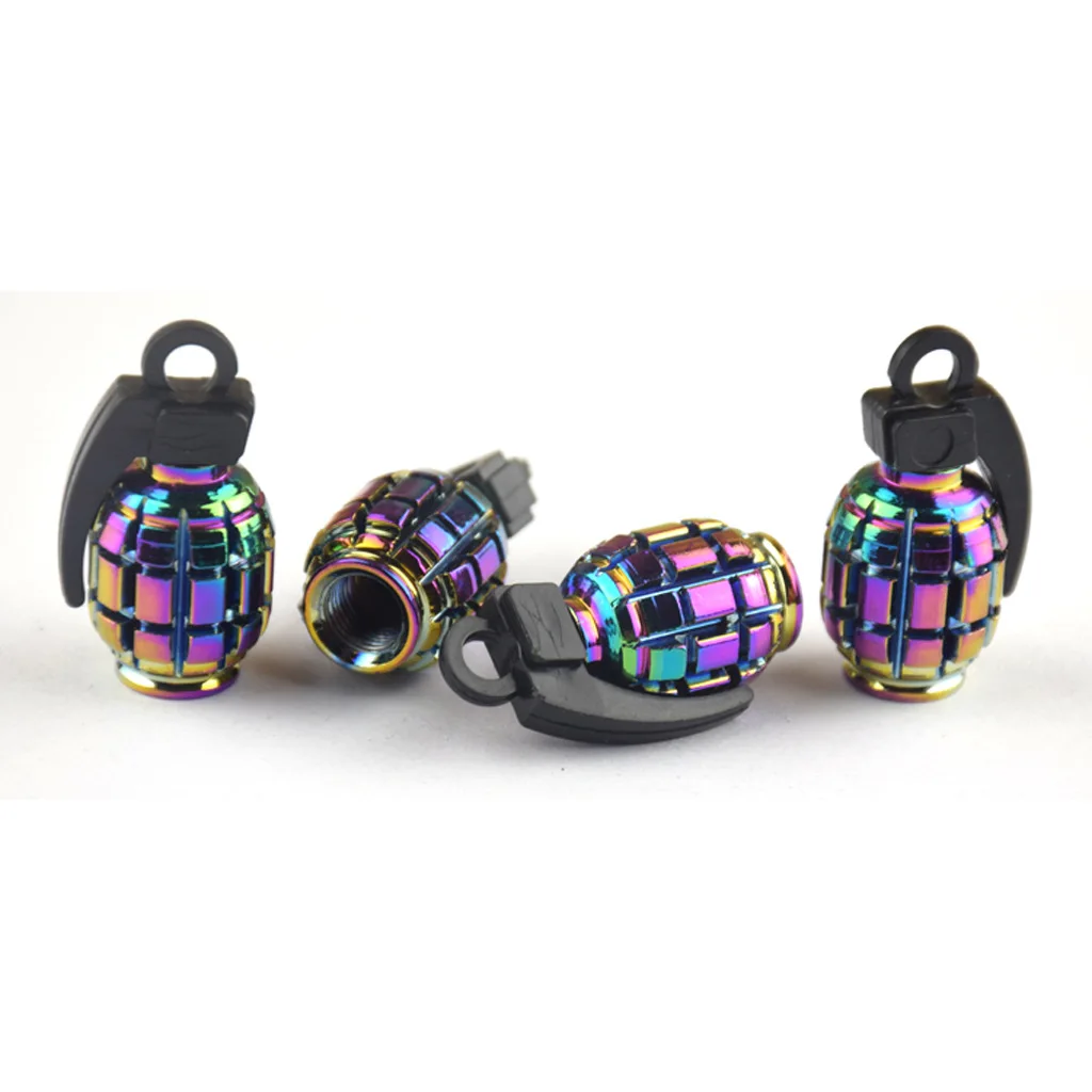 Tire Valve Stem Cap Symphony Grenade Valve Cap Made of High-quality Aluminum Alloy Valve Cover