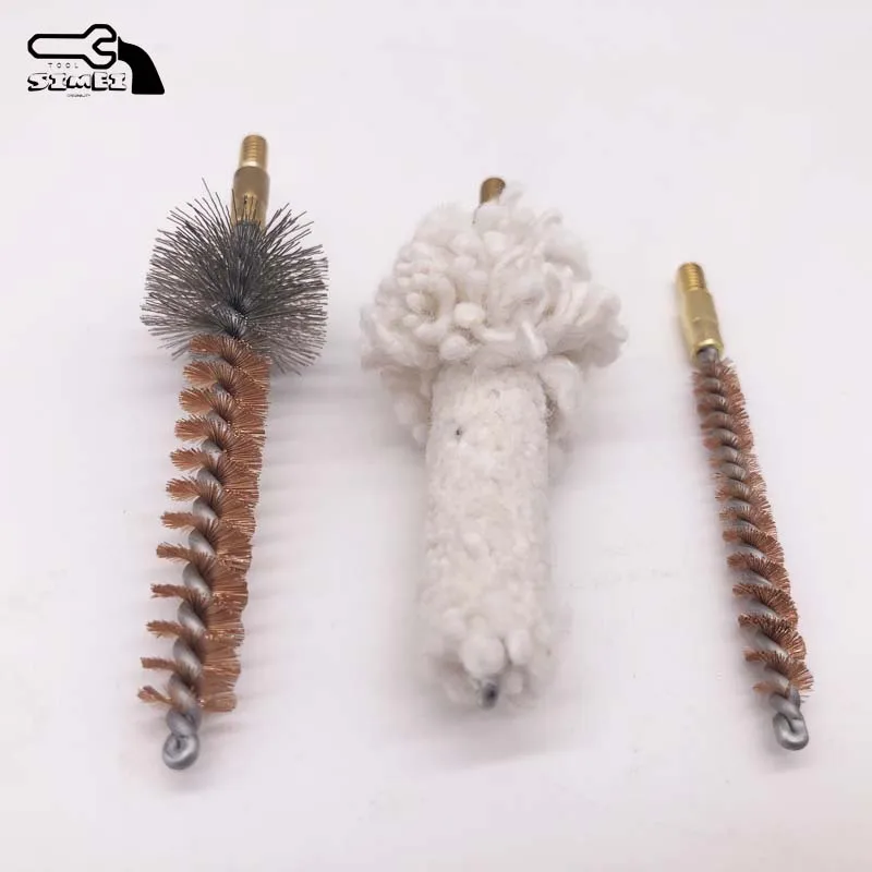 No.BC223-1 .223 Caliber Phosphor Bronze Wire and Stainless Steel Wire AR Chamber Brush 5.56mm 8-32 Thread