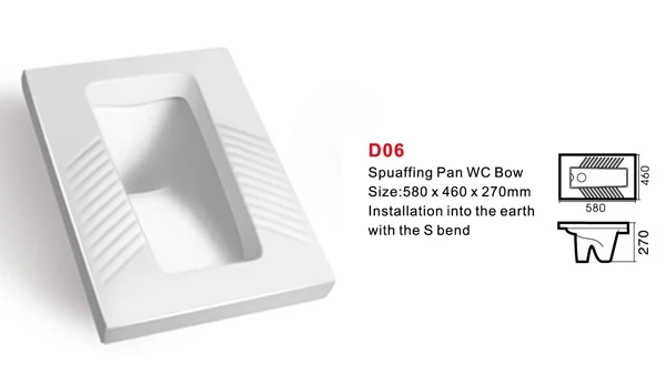 Напольное крепление с S-образной керамической сковородкой