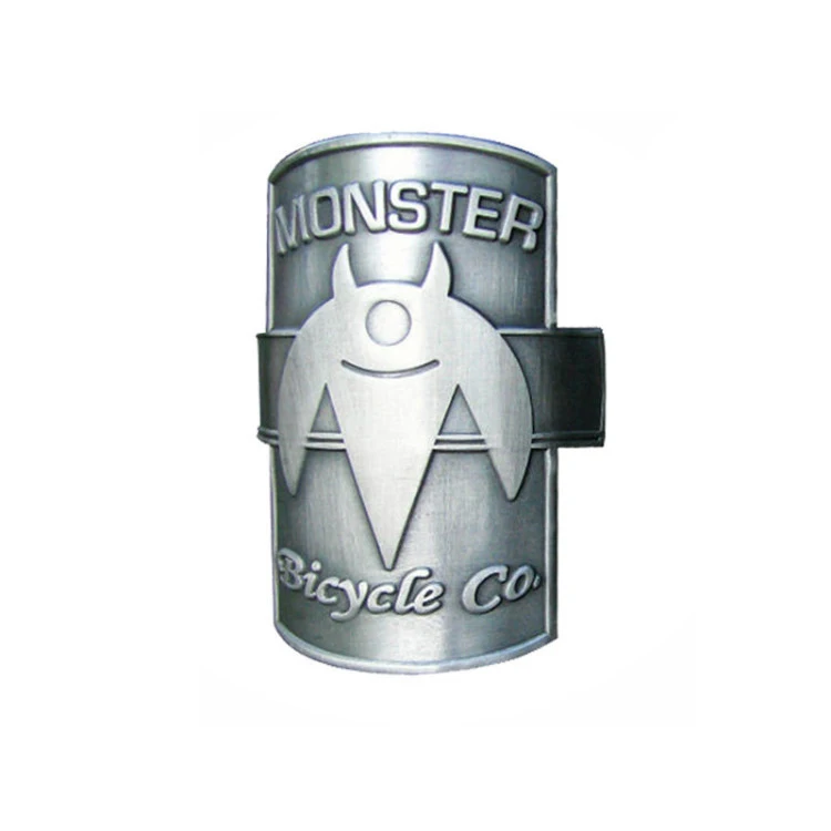 Custom Logo Embossed Aluminum Plate Sticker Metal Emblem Bike Nameplate with Business Gift Potential