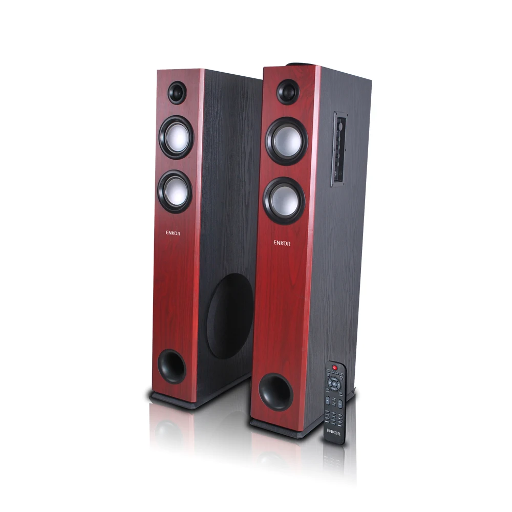 output power 100Wx2 LED/BT/USB/SD/FM and Optical in/Coaxial in/ARC for standing speakers